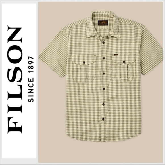 Filson Other - NWT Filson Feather Cloth Short Sleeve Shirt camo shrub